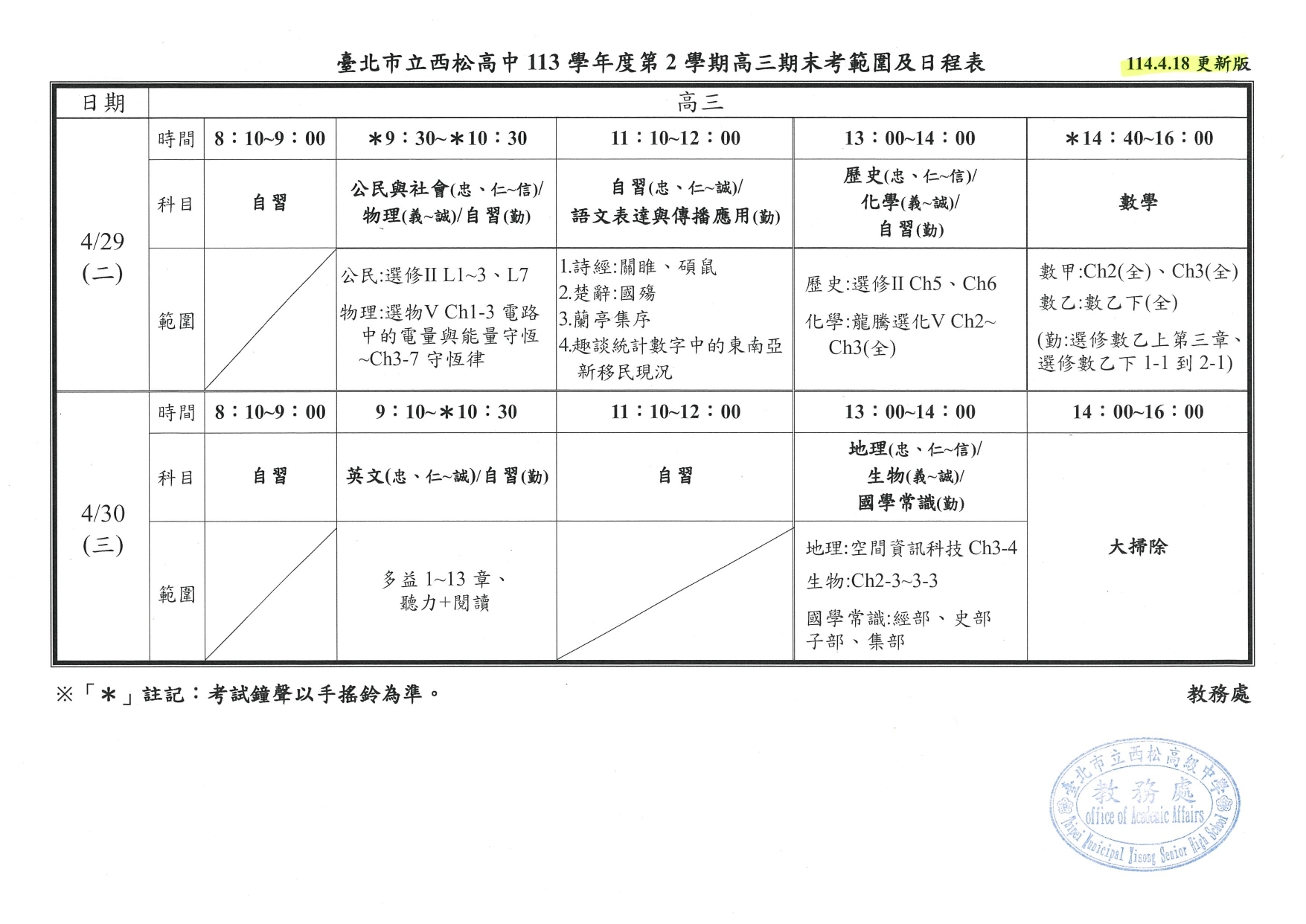 113-2-2高三期末考