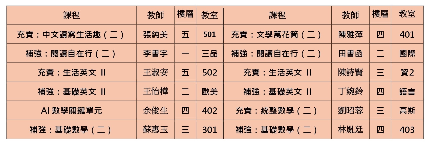114-2高一彈一教室