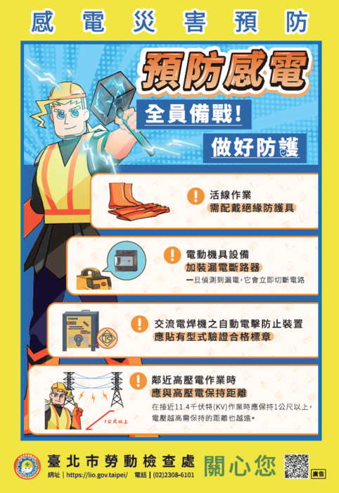 113年「預防感電全民備戰」宣傳海報1